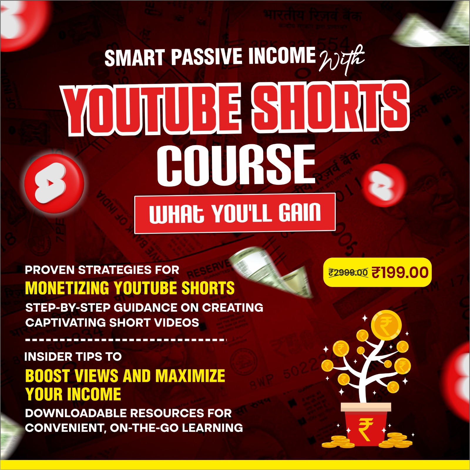 Smart Passive Income with YouTube Shorts Course