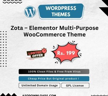 Zota - Elementor Multi-Purpose WooCommerce Theme