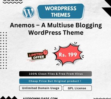 Anemos – A Multiuse Blogging WordPress Theme