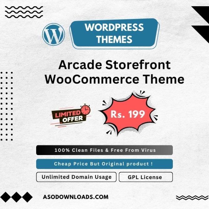 Arcade Storefront WooCommerce Theme