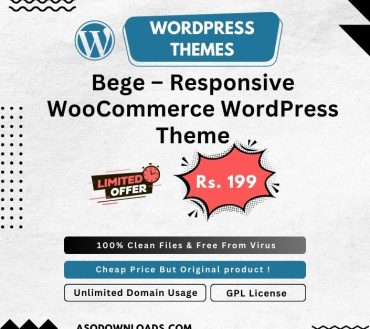 Bege – Responsive WooCommerce WordPress Theme