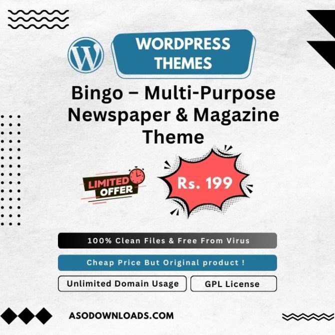 Bingo – Multi-Purpose Newspaper & Magazine Theme