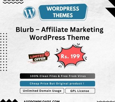 Blurb – Affiliate Marketing WordPress Theme