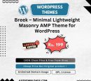 Breek – Minimal Lightweight Masonry AMP Theme for WordPress