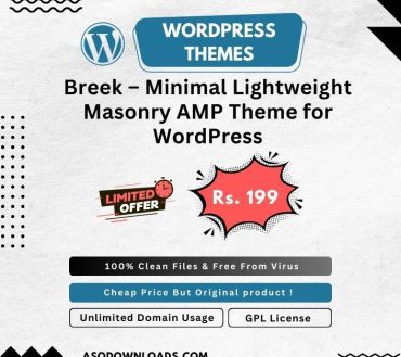 Breek – Minimal Lightweight Masonry AMP Theme for WordPress