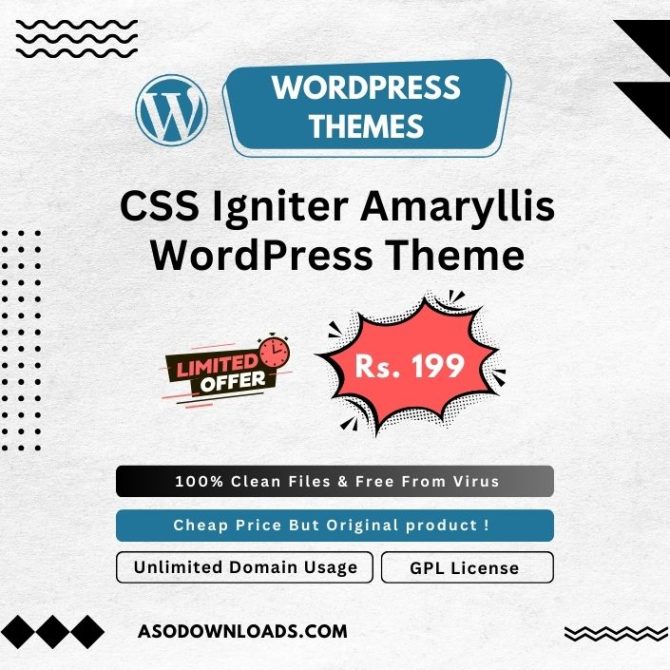 CSS Igniter Amaryllis WordPress Theme