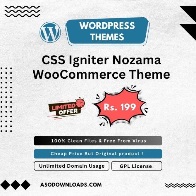 CSS Igniter Nozama WooCommerce Theme