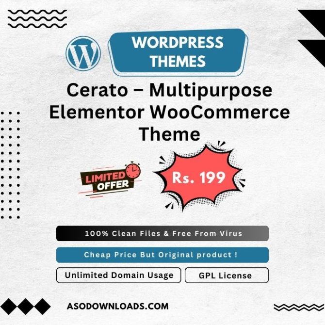 Cerato – Multipurpose Elementor WooCommerce Theme