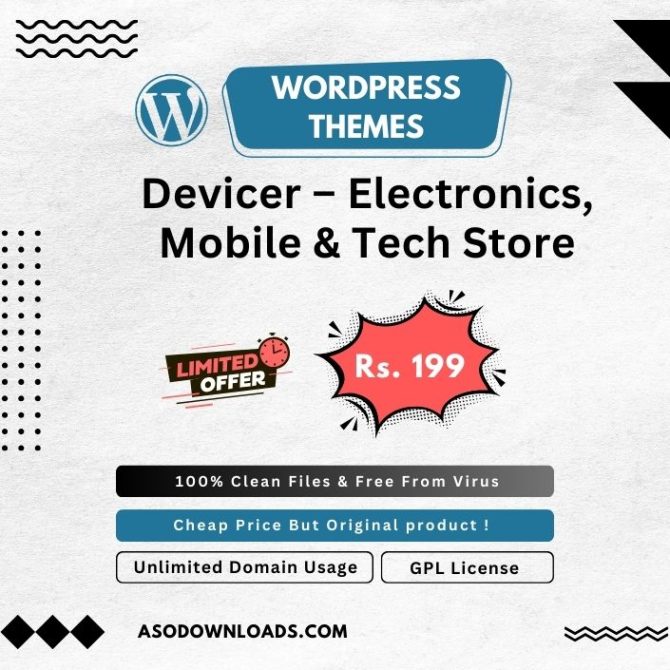 Devicer – Electronics, Mobile & Tech Store WooCommerce Theme