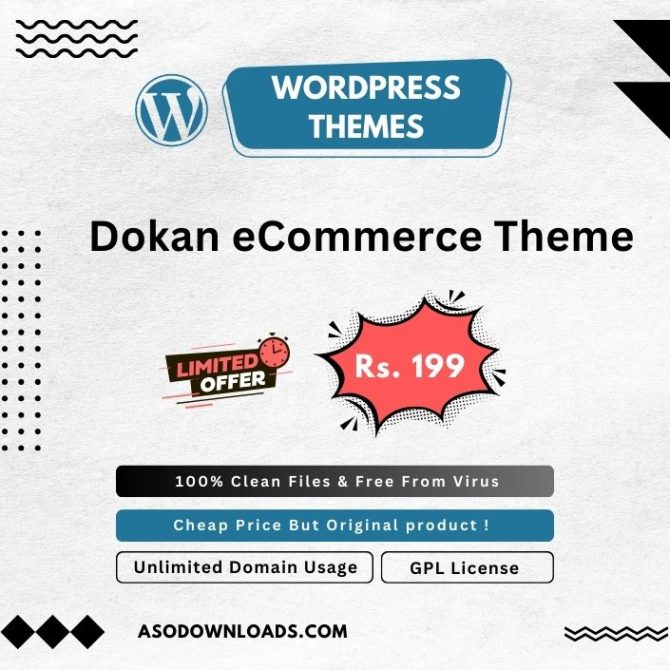 Dokan eCommerce Theme