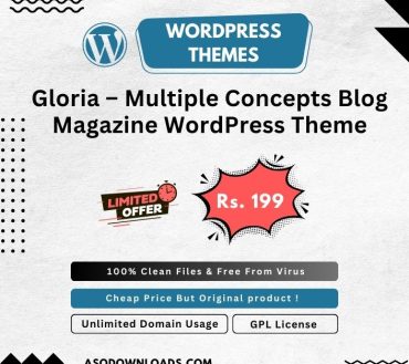 Gloria – Multiple Concepts Blog Magazine WordPress Theme