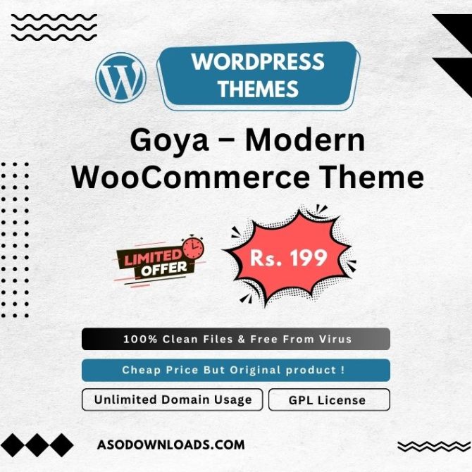 Goya – Modern WooCommerce Theme