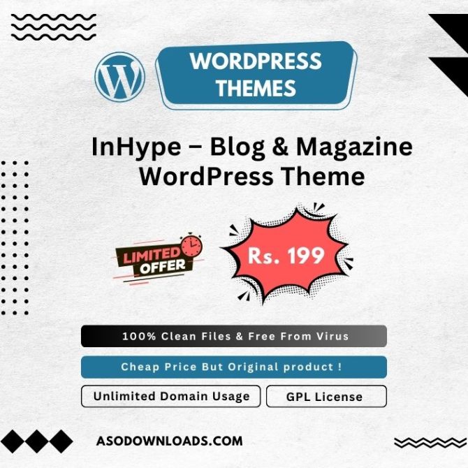 InHype – Blog & Magazine WordPress Theme