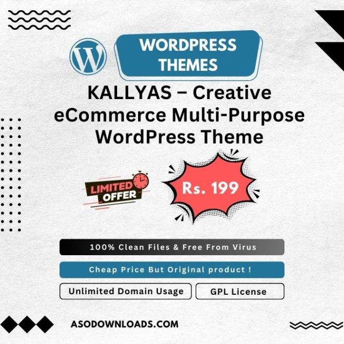 KALLYAS – Creative eCommerce Multi-Purpose WordPress Theme