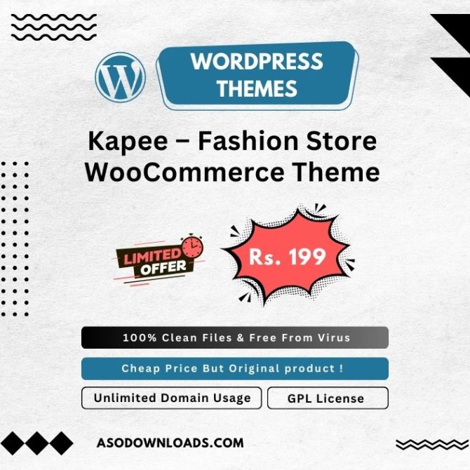 Kapee – Fashion Store WooCommerce Theme