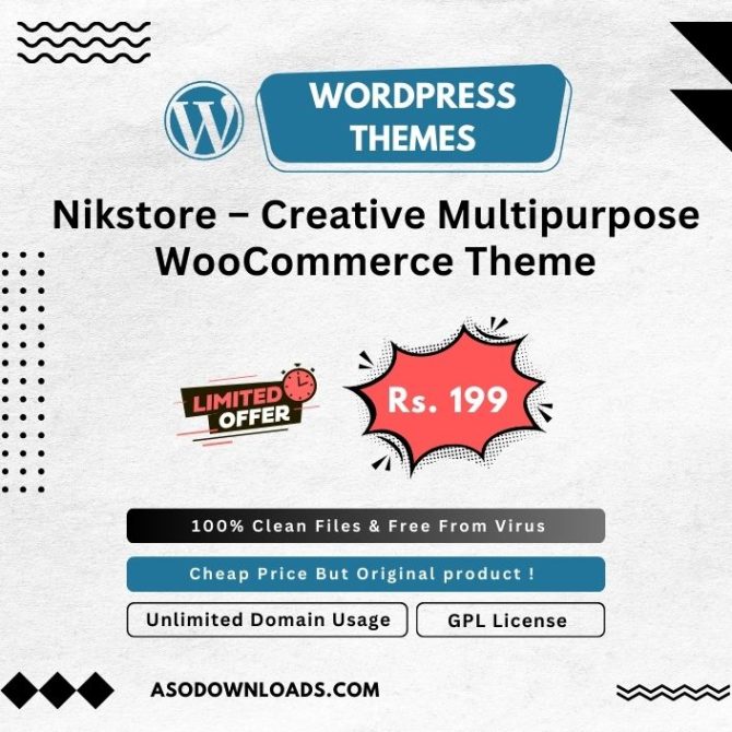 Nikstore Creative Multipurpose WooCommerce Theme