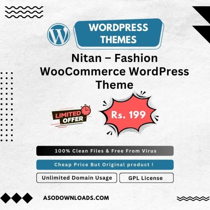 Nitan – Fashion WooCommerce WordPress Theme