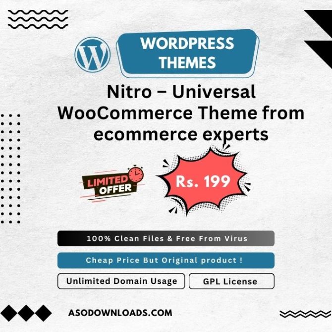 Nitro – Universal WooCommerce Theme from ecommerce experts