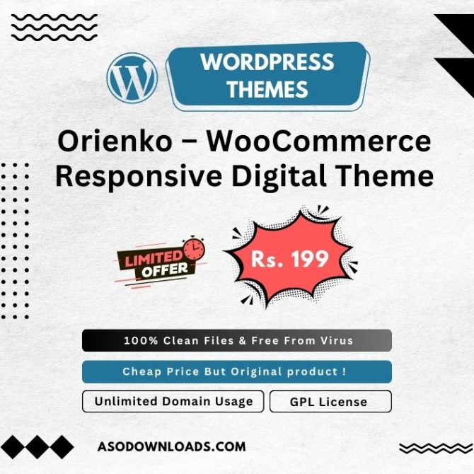 Orienko – WooCommerce Responsive Digital Theme