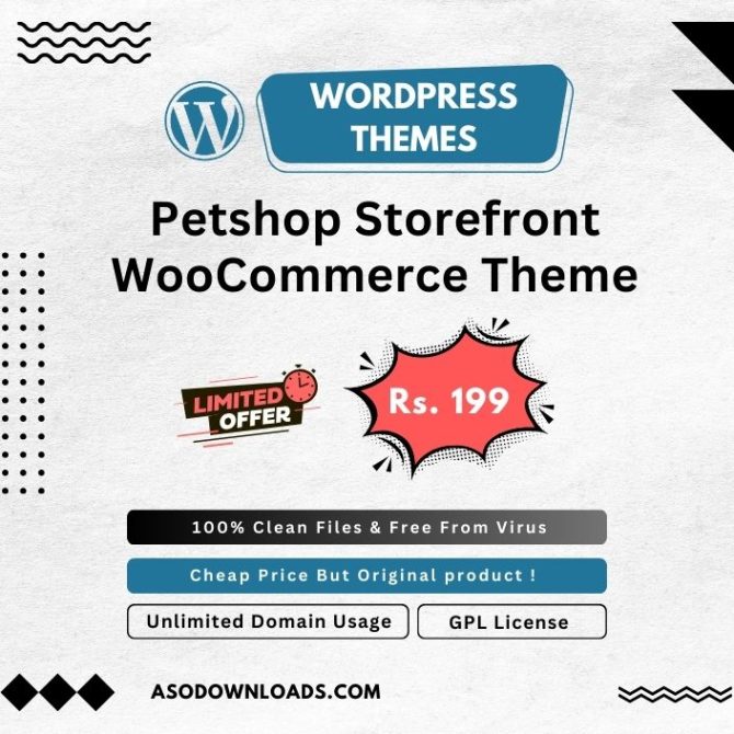 Petshop Storefront WooCommerce Theme