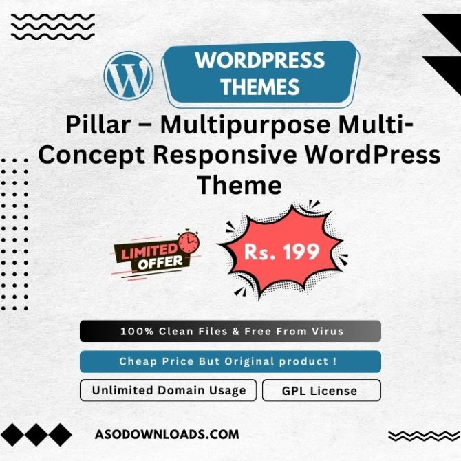 Pillar – Multipurpose Multi-Concept Responsive WordPress Theme