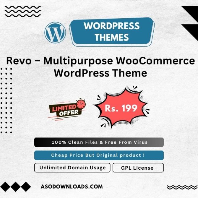 Revo – Multipurpose WooCommerce WordPress Theme