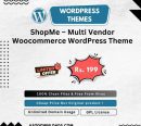 ShopMe – Multi Vendor Woocommerce WordPress Theme