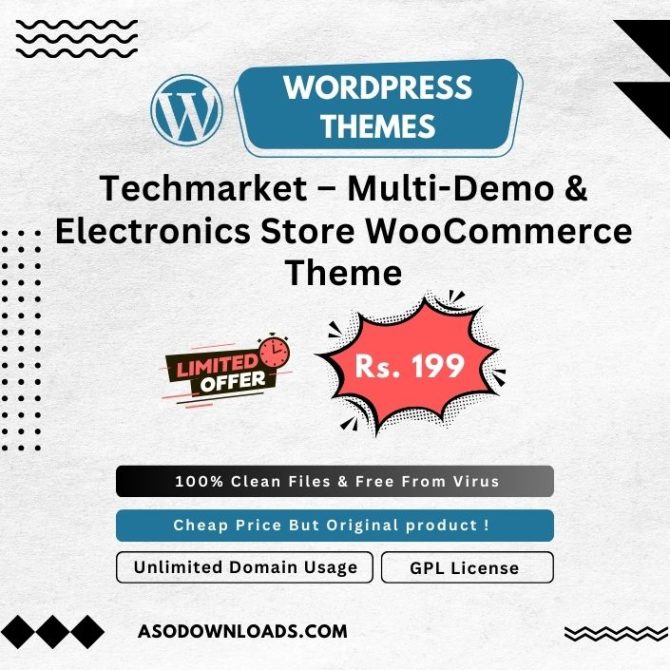 Techmarket – Multi-Demo & Electronics Store WooCommerce Theme