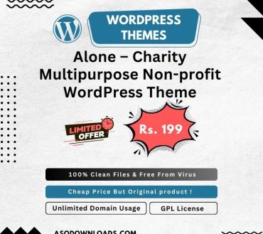 Alone – Charity Multipurpose Non-profit WordPress Theme