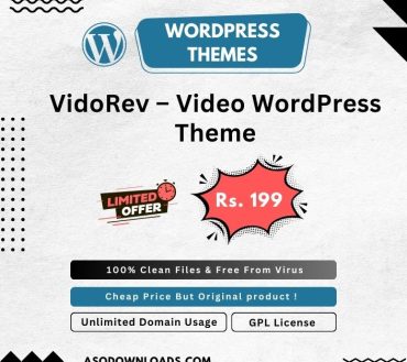 VidoRev – Video WordPress Theme