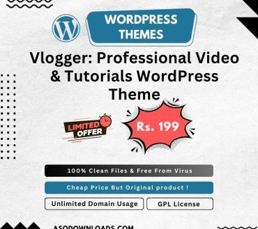 Vlogger: Professional Video & Tutorials WordPress Theme