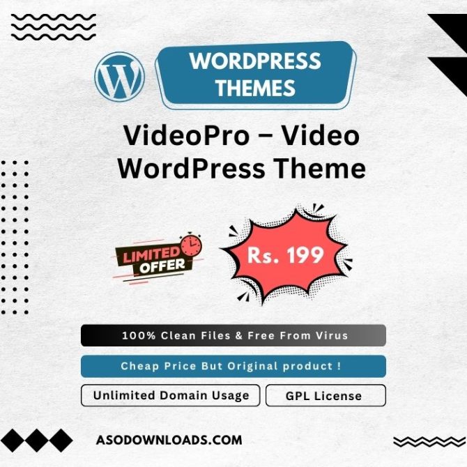 VideoPro – Video WordPress Theme