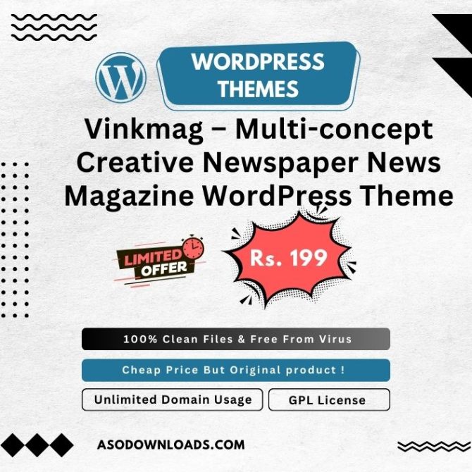 Vinkmag – Multi-concept Creative Newspaper News Magazine WordPress Theme