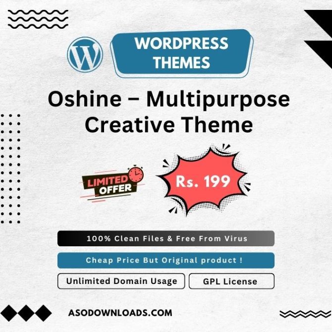 Oshine – Multipurpose Creative Theme