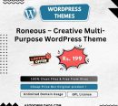 Roneous – Creative Multi-Purpose WordPress Theme