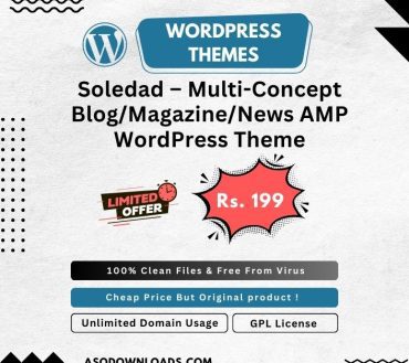 Soledad – Multi-Concept Blog/Magazine/News AMP WordPress Theme