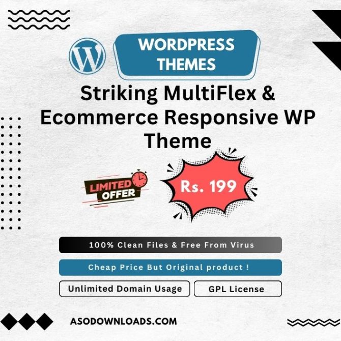 Striking MultiFlex & Ecommerce Responsive WP Theme