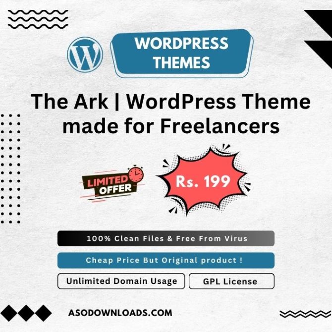 The Ark | WordPress Theme made for Freelancers