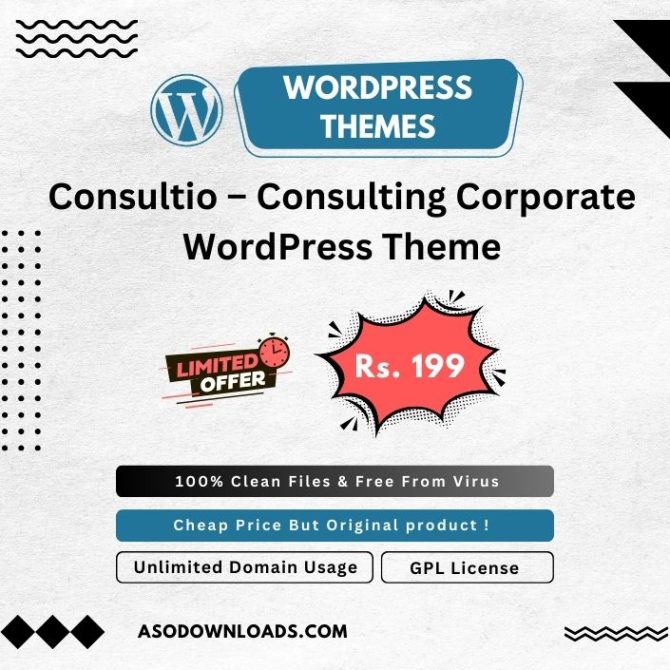 Consultio – Consulting Corporate WordPress Theme