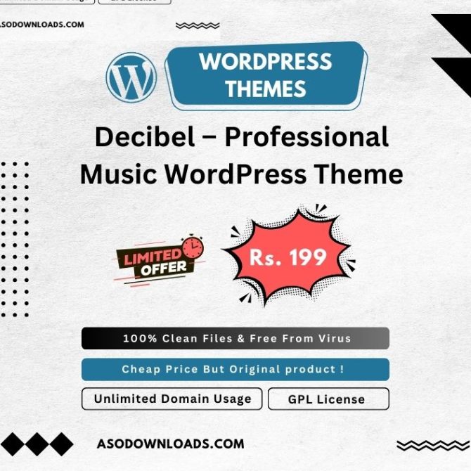 Decibel – Professional Music WordPress Theme