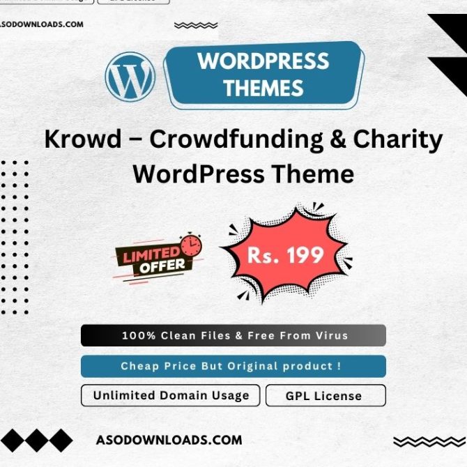 Krowd – Crowdfunding & Charity WordPress Theme