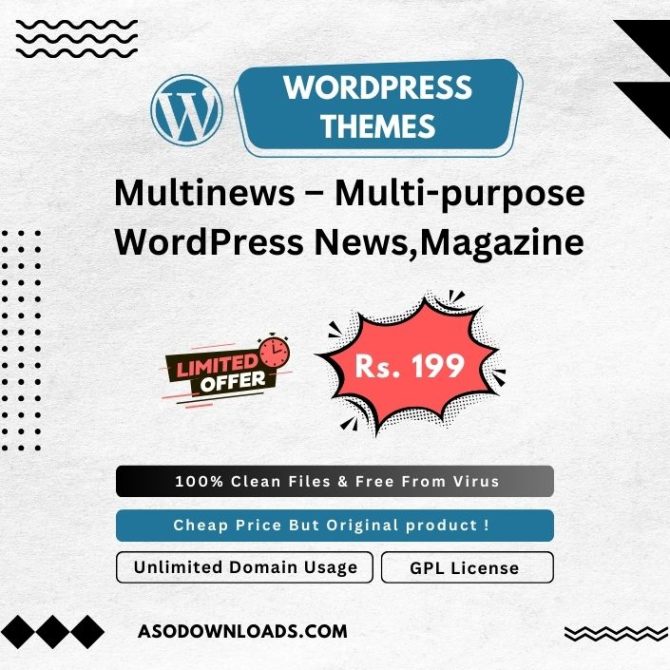 Multinews – Multi-purpose WordPress News,Magazine