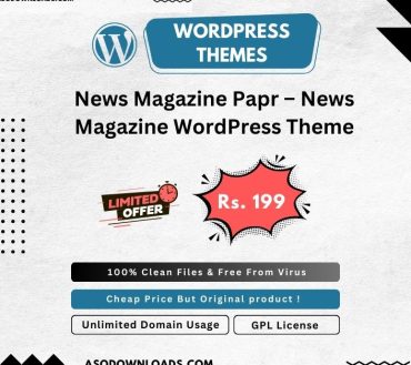 News Magazine Papr – News Magazine WordPress Theme