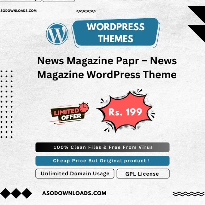 News Magazine Papr – News Magazine WordPress Theme