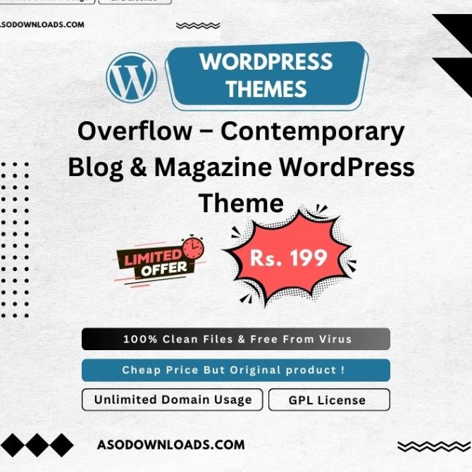 Overflow – Contemporary Blog & Magazine WordPress Theme