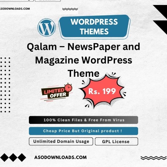 Qalam – NewsPaper and Magazine WordPress Theme