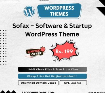 Sofax – Software & Startup WordPress Theme