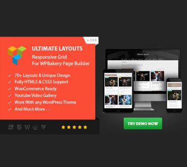 Ultimate Layouts – Responsive Grid & Youtube Video Gallery – Addon For WPBakery Page Builder