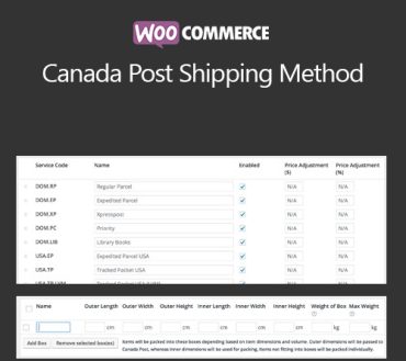 WooCommerce Canada Post Shipping Method