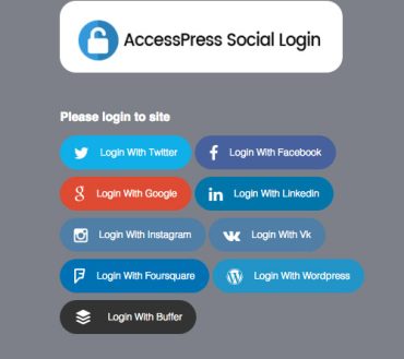 AccessPress Social Login